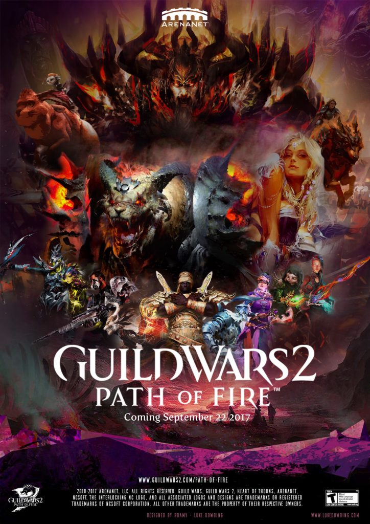 guild wars 2 path of fire movie poster